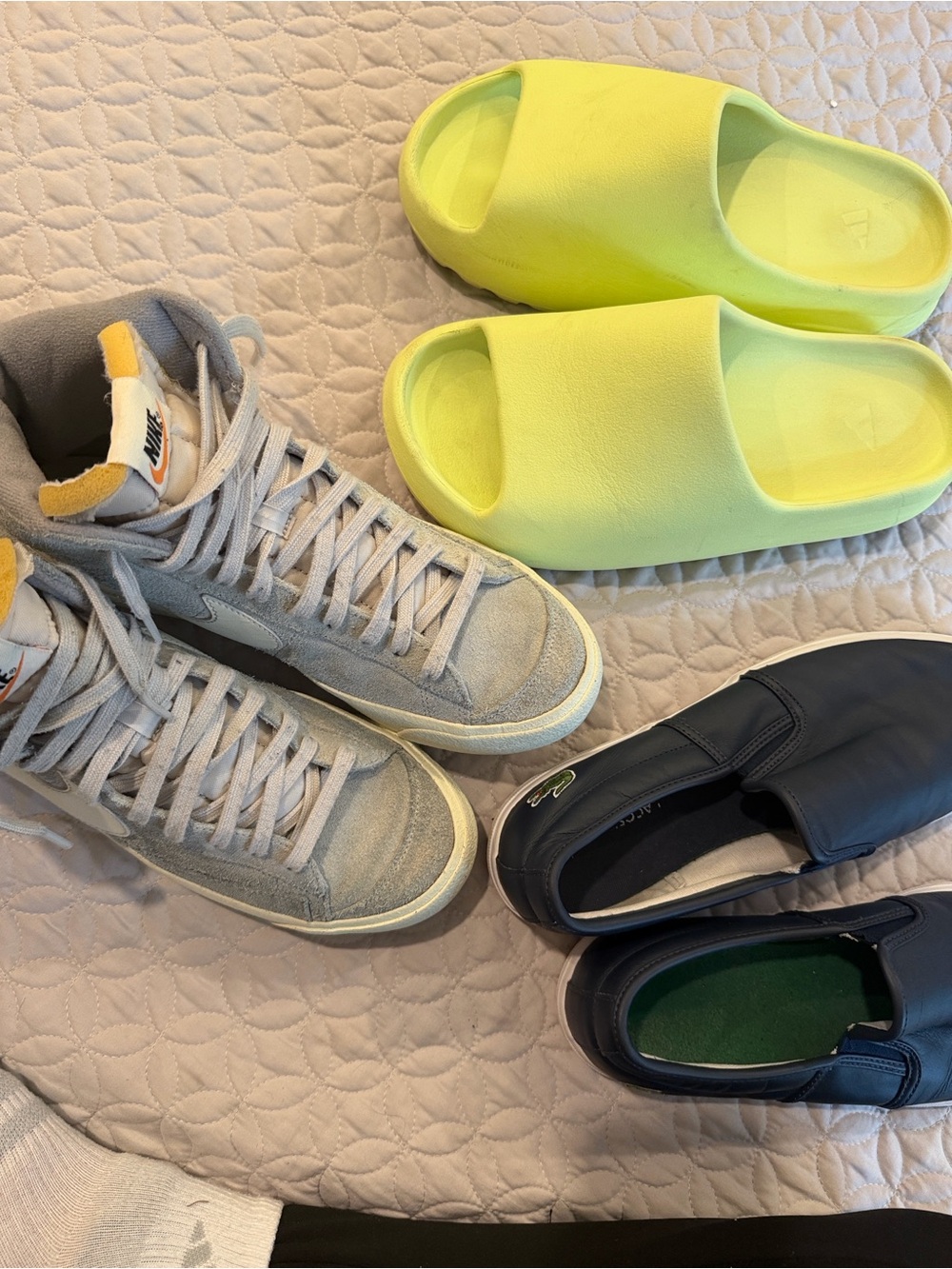 ( 3 Shoes) Nike, Adidas and Lacoste- 10,5